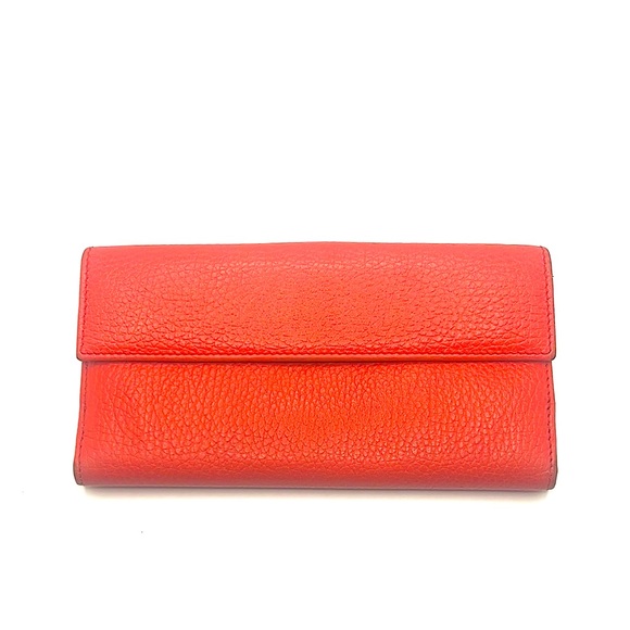 Authentic GUCCI Red Leather Long Wallet - Picture 3 of 10